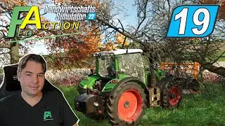 LS22 #19 Die Bäume schiebe ich jetzt zum Nachbarn und kann so das Feld in LS22 vergrößern 
