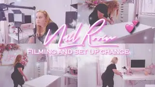 UPDATING MY NAIL ROOM AND FILM SET UP 💕💖  Hard Gel Nails  - LGNPro