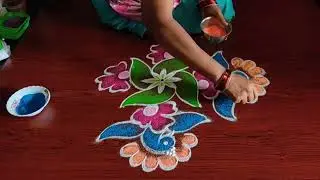 #kolams with 5*3 dots for pongal festival 2024🌺🌺makara sankranthi muggulu for compititions