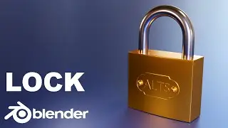 3D Modeling of Lock in a Blender | Timelapse
