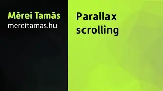 Parallax scrolling