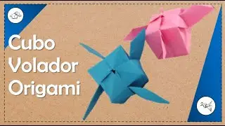 Cubo ¡VOLADOR! con Alas de Papel⬛ - IDEA ORIGAMI✅