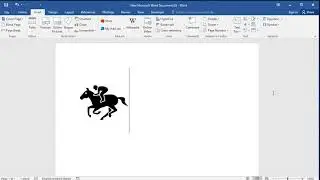 How to insert Horse racing symbol in word