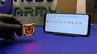 DIY Emoji Display Using ESP32 & LED Matrix | Change Faces via Wi-Fi!