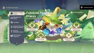 Genshin Impact 3.2 Fabulous Fungus Frenzy Day 1