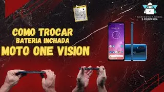 Como trocar bateria (inchada) e tampa traseira Moto One Vision