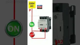 Contactor Holding wiring | push button switch connection 