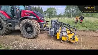Forest hauling road maintenance with MeriRoad equipment.