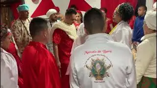 inicio do xirê na casa da mãe carla de oyá timboa