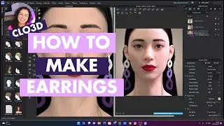 How to make earrings in CLO3D | Livestream tutorial