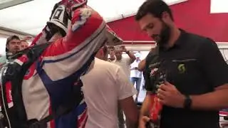 Enduro Gp 2018 - Beta Factory Team Steve Holcombe World Champion arrive at box
