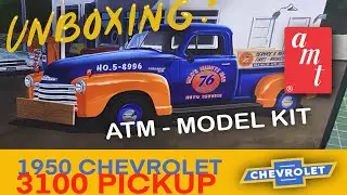 1950 Chevrolet 3100 PICKUP By AMT Scale model kit / Español.