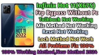 Infinix Hot 11(2022) X675 frp Bypass Without Pc/New Trick 2024/X675 Google Account Remove/Gsm Devil
