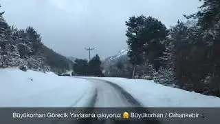 Karlı bir günde Doğa Harikası Büyükorhan Görecik Yaylası