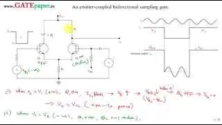 2.Emitter Coupled Bi directional Sampling Gates (Pulse & Digital Circuits JNTU)