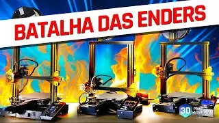 BATALHA DAS IMPRESSORAS 3D Ender 3 x Ender 3 Pro x Ender 3 V2: QUAL É A MELHOR?