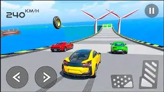 Mega Ramp Car Stunt Mester Simulator Gt Impossible  Sports Car Racing -  Android gameplay #4