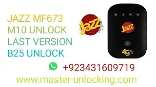 HOW TO UNLOCK JAZZ MF673   Jazz Mf673 Unlock B25 Last Version Unlock