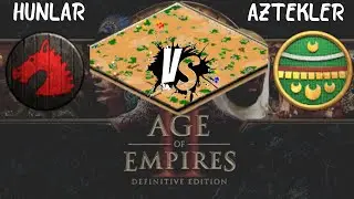 AGE OF EMPİRES 2 TÜRKÇE | 1v1 ARABİA | HUNLAR İLE FULL AGRESİF | 