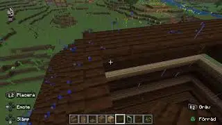 Playing minecraft