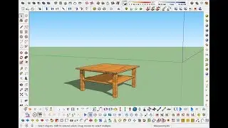 how to make wooden table in sketchup 2016 pro.