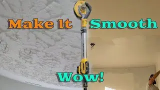 Eliminate Texture With The Dewalt Drywall Sander