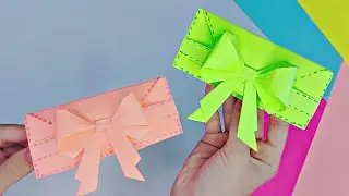 DIY/How to make a beautiful paper wallet/Как сделать красивый кошелёк из бумаги