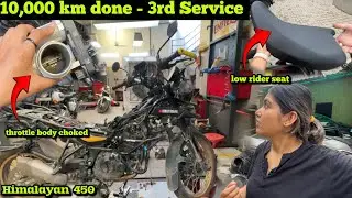 Zanskar ki dhool se Throttle Body Choke hogyi 😲 | Low Rider Seat bhi aagyi | 3rd Service Done