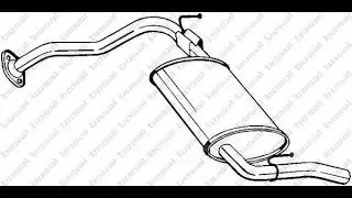 Replacing the muffler on a Mazda 323