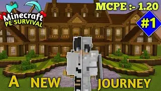 Minecraft Pe 1.20 Survival Series In Hindi | Minecraft Pe Survival Series | Mcpe Survival Series