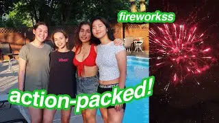 canada day FIREWORKS, POOL PARTY + BBQ with my homies | VLOG 2020
