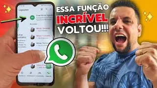 FUNÇÃO MUITO AGUARDADA POR TODOS AGORA ESTÁ DISPONÍVEL NO WHATSAPP OFICIAL DO ANDROID