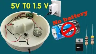 How to connect cake rotating stand 5V  usb charger 5v to 1.5 converter