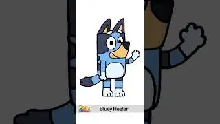Drawing bluey heeler #shorts #draw