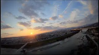 Mobula 7 HD - Beautiful winter sunset (Japan)