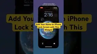 Add Your Name to iPhone Lock Screen with This Widget! 