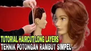 Tehnik Potongan Rambut Segi Layer Mudah Dan Simpel