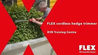 FLEX cordless hedge trimmer GHT 55 18-EC with BVB legend Nobby Dickel!