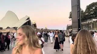 Walking towards opera house , sydney , Australia 09/03/2024.