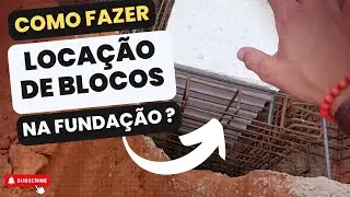 Como Fazer locação de Blocos na Fundação? #construçãocivil #prefabricado #engenharia