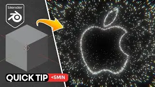 Glowing Particles Logo Animation Blender Tutorial