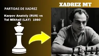 Karpov Anatoly RUS vs Tal Mikhail LAT  1980 #karpov #mikhailtal  #xadrez