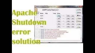 Apache Shutdown Unexpectedly Error full solution