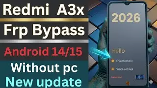 Redmi A3X Frp bypass 2026 | redmi a3x Frp google bypass new and perfect 