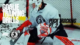 HOCKEY GOALIE DRILLS - Puck Tracking and Movement PART 2 | Total Goaltending Development