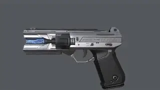 Sc-fi Handgun - Marmoset rendered Shot