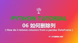 06 how do I remove columns from a pandas Dataframe
