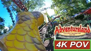 Rattlesnake (4K Front Seat POV)- Adventureland, Long Island, NY