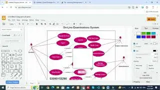 how draw use case diagram in draw.io | how to make use case diagram | use case diagram |UML usecase