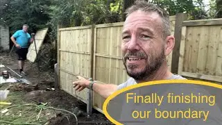 Installing our new fence and building new storage shed. Also September Challenge announcement